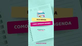 DICA DE PAPELARIA  COMO IMPRIMIR AGENDA CONFIGURAÇÃO DA IMPRESSORA CANON 3110  PAP  Tutorial [upl. by Marys]