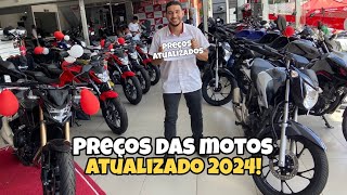 🏍️ Tabela de PREÇOS MOTOS 2024 HONDA Em SETEMBRO  Confira os Valores das Motos Honda 2024 🏍️ [upl. by Heyman]