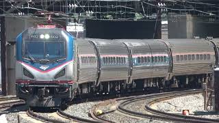 Amtrak MARC and WMATA Subway Trains at NoMA  Gallaudet Station  Amtrak  MARC [upl. by Inaffit927]