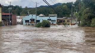 Flooding of Western North Carolina Maggie Valley Cherokee Bryson City [upl. by Adnil]