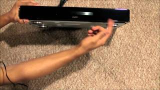 Vizio VBR334 3D BluRay Player Unboxing [upl. by Ardnasirk795]