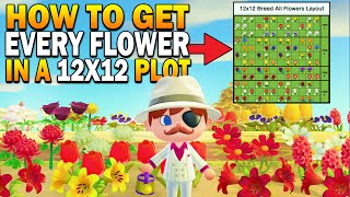 How To Get EVERY Hybrid Flower In A 12x12 Area Datamined Animal Crossing New Horizons Flower Guide [upl. by Drawoh]