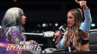 CEO vs DMD  Mercedes Moné and Britt Baker Sign the Contract for All In London 82124 AEW Dynamite [upl. by Tanitansy]