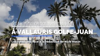 Élection municipale à Vallauris GolfeJuan  le débat [upl. by Teemus]