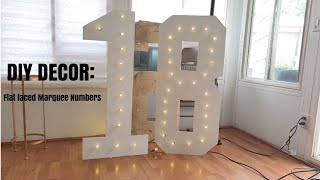 Lets Create How to make flat faced marquee numbers [upl. by Anairo]