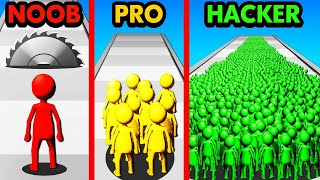 NOOB vs PRO vs HACKER en CLASH [upl. by Eniamej805]