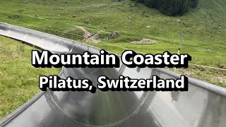 Mountain Coaster  Toboggan Run Pliatus Luzern Switzerland [upl. by Thorncombe]