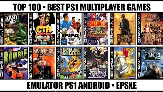 Top 100 Best Multiplayer Games For PS1  Best PS1 Games  Emulator PS1 Android [upl. by Harmony]