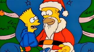 The Simpsons  Homer becomes Santa Claus [upl. by Enelrats]