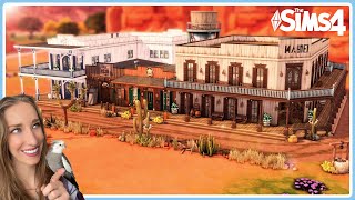 WILD WEST TOWN  The Sims 4 Speed Build  No CC [upl. by Staley]