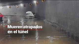 TRAGEDIA  Dos personas murieron en un túnel que estaba inundado [upl. by Veats]