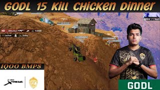 GODL 15 Kill Chicken in IQoo BMPS  GODL Best Domination  GODL vs SOUL  BGMI [upl. by Nicolella]