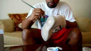 Tutorial On How To Dye Your Soles Icey Blue Tinting Soles [upl. by Afrikah]