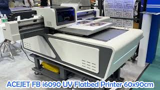 6090 A1 Size Inkjet Digital LED UV Flatbed Printer For Phone Case PVC Acrylic Wood Glass Metal Tiles [upl. by Mildrid215]