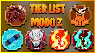 TIER LIST MODO NO Z DO SHINOBI LIFE 2 [upl. by Hsiwhem]