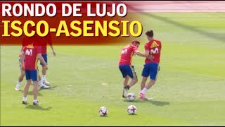 Isco y Asensio en el rondo de lujo ¡cuatro genialidades maravillosas  Diario AS [upl. by Aiela]