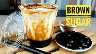 How to make Brown Sugar Milk with tapioca Pearls  Tiger Sugar milk tea recipe Bubble Tea [upl. by Prager]