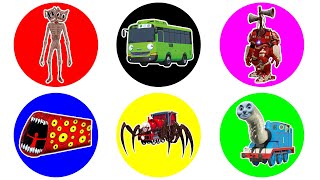 Spin Wheel Siren Head Cartoon Cat Siren Head Hulk Buster Cho Cho Charles Train Eater Bus Rogi [upl. by Aivato]