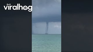 Twin Waterspouts Form in Palm Beach Florida  ViralHog [upl. by Iramat944]