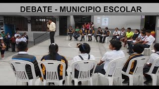 DEBATE DE CANDIDATOS AL MUNICIPIO ESCOLAR [upl. by Arbrab]