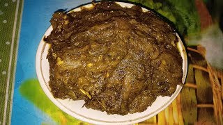 Ilish Macher Matha Diye Kochu Shak Recipe quotBengali Stylequot [upl. by Shandeigh]