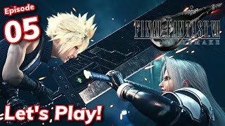 Final Fantasy VII Remake  Lets Play Episode 05 LIVE [upl. by Ravo854]