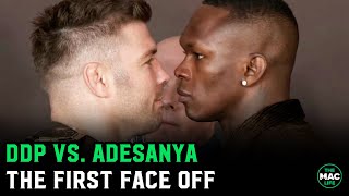 Dricus Du Plessis vs Israel Adesanya INTENSE Face Off [upl. by Abbe910]