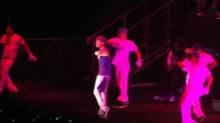 Justin Bieber  One less lonely girl LIVE  Justin gives flowers to a fan [upl. by Panayiotis]