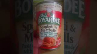 Chef BOYARDEE SPAGHETTI amp MEATBALLS REVIEW [upl. by Eppesuig]