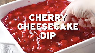 How to make NO BAKE CHERRY CHEESECAKE DIP [upl. by Joel]