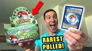 ONE OF THE RAREST POKEMON CARDS PULLED AGAIN Opening 1ST EDITION Booster Packs [upl. by Polk]