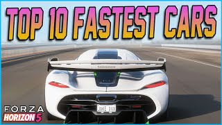 Forza Horizon 5  Top 10 FASTEST Accelerating Cars [upl. by Enelyad]