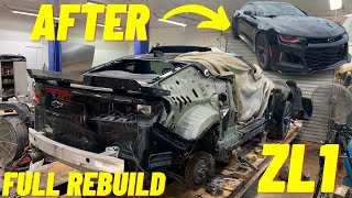 SUPERCHARGED CAMARO ZL1 FULL REBUILD IN 19 MINS OR LESS [upl. by Nayllij]