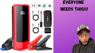 Audew Jump Starter Car Auto Battery Jump Starter Portable 2000A Charger 20000mAh REVIEW [upl. by Gyatt]