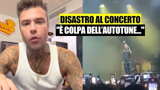 Fedez stona al concerto quotHo cantato di mera ma non sono Celine Dionquot [upl. by Nivre]