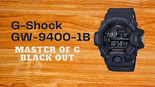 GSHOCK GW94001B MASTER OF G BLACK OUT [upl. by Nigrom]