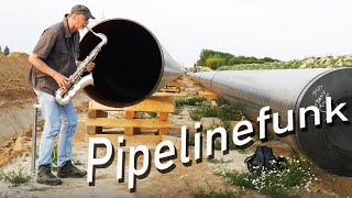 PIPELINEFUNK  ARMIN KÜPPER spielt Saxophon mit dem verrückten Echo von der Pipeline [upl. by Hanej]