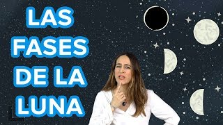 Por qué vemos diferentes fases de la luna  Ciencia divertida para niños 🌙 [upl. by Ecidnarb]