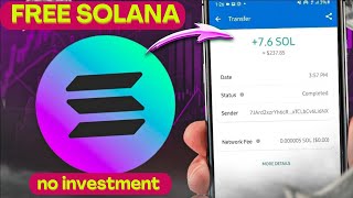 EARN FREE SOLANA NO INVESTMENT [upl. by Romina471]