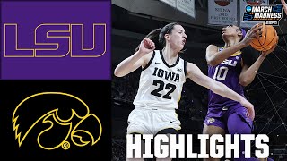 NCAA Tournament Elite 8 LSU Tigers vs Iowa Hawkeyes  Full Game Highlights [upl. by Dey]