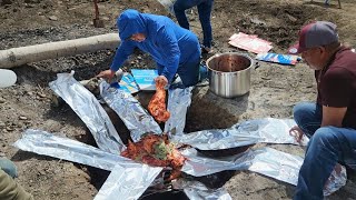 Barbacoa De Borrego Al Pozo Así Sale Muy suave y con mucho sabor 😋 [upl. by Enomal915]