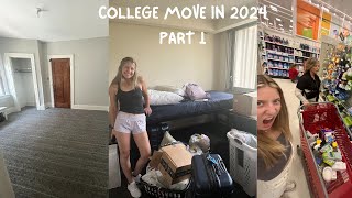 MOVING OUT AND INTO COLLEGE IN THE SAME MONTH  COLLEGE MOVE IN 2024 PART 1  JORDAN MALLORY [upl. by Terrag]