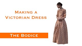 Sewing an Early Victorian Dress The Bodice  Making an 1840s Dress Part 5 [upl. by Irollam615]