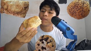 ASMR COMIENDO PAN Y 1 GALLETA DE CHOCOLATE [upl. by Cooley]