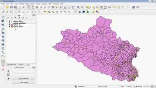 Basic QGIS Tutorial  Open some Shapefile layers and a Project [upl. by Divadnoj]