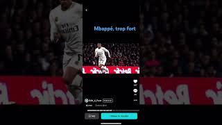 Bah t’es trop fort Mbappé [upl. by Eskill]