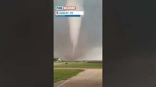 Tornado Causes Damage In Hawley Texas [upl. by Enawyd882]