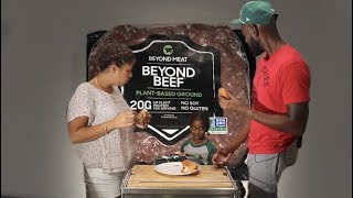 Beyond Meat Ground Beef Review X Parmesean Sandwich Recipe [upl. by Ellehcam]