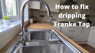 How to fix dripping Franke kitchen mixer tap with current parts  full tutorial [upl. by Aizirtap]