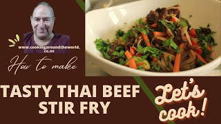 Thai Beef Stir Fry  Tasty Thai Food In Minutes [upl. by Wilscam939]